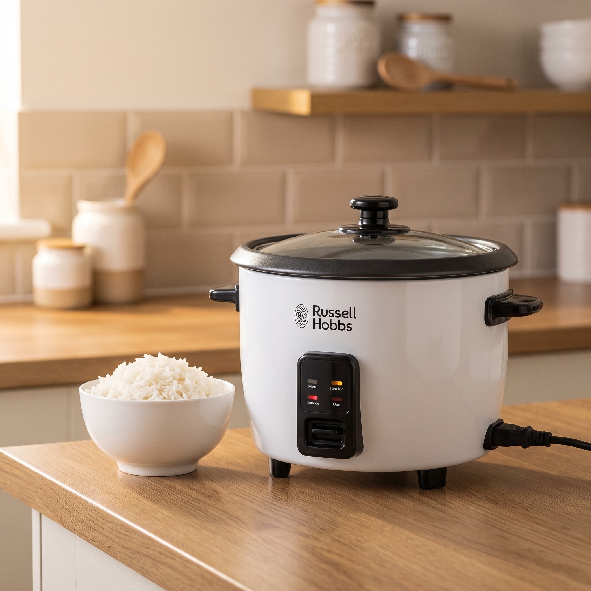 Russell Hobbs Midi 27030-56 – rýžovar 0,8 l s napařovacím košem, 300 W – použité