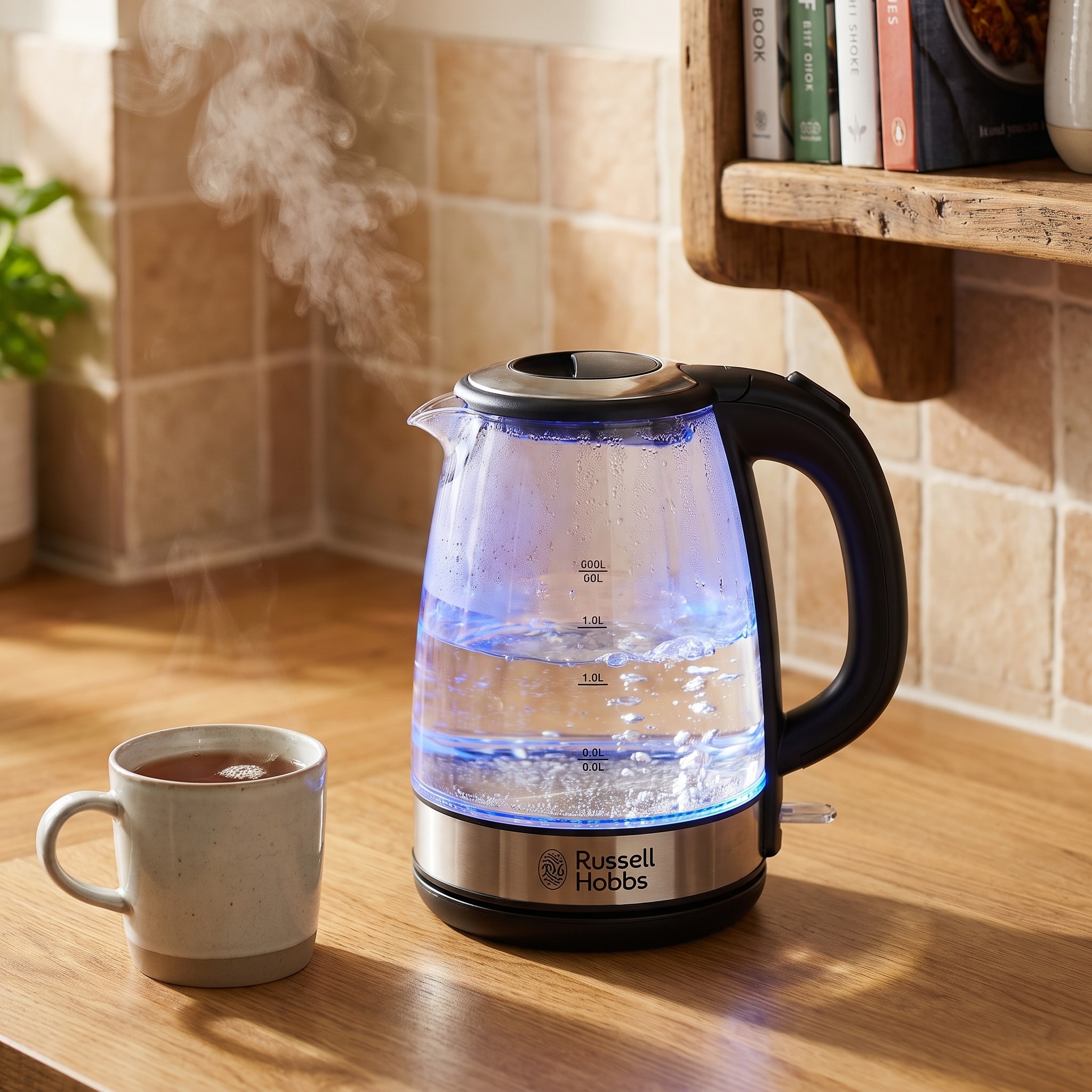 Russell Hobbs Classic 26080-70 – skleněná rychlovarná konvice 1,7 l, 2400 W, LED – rozbalené