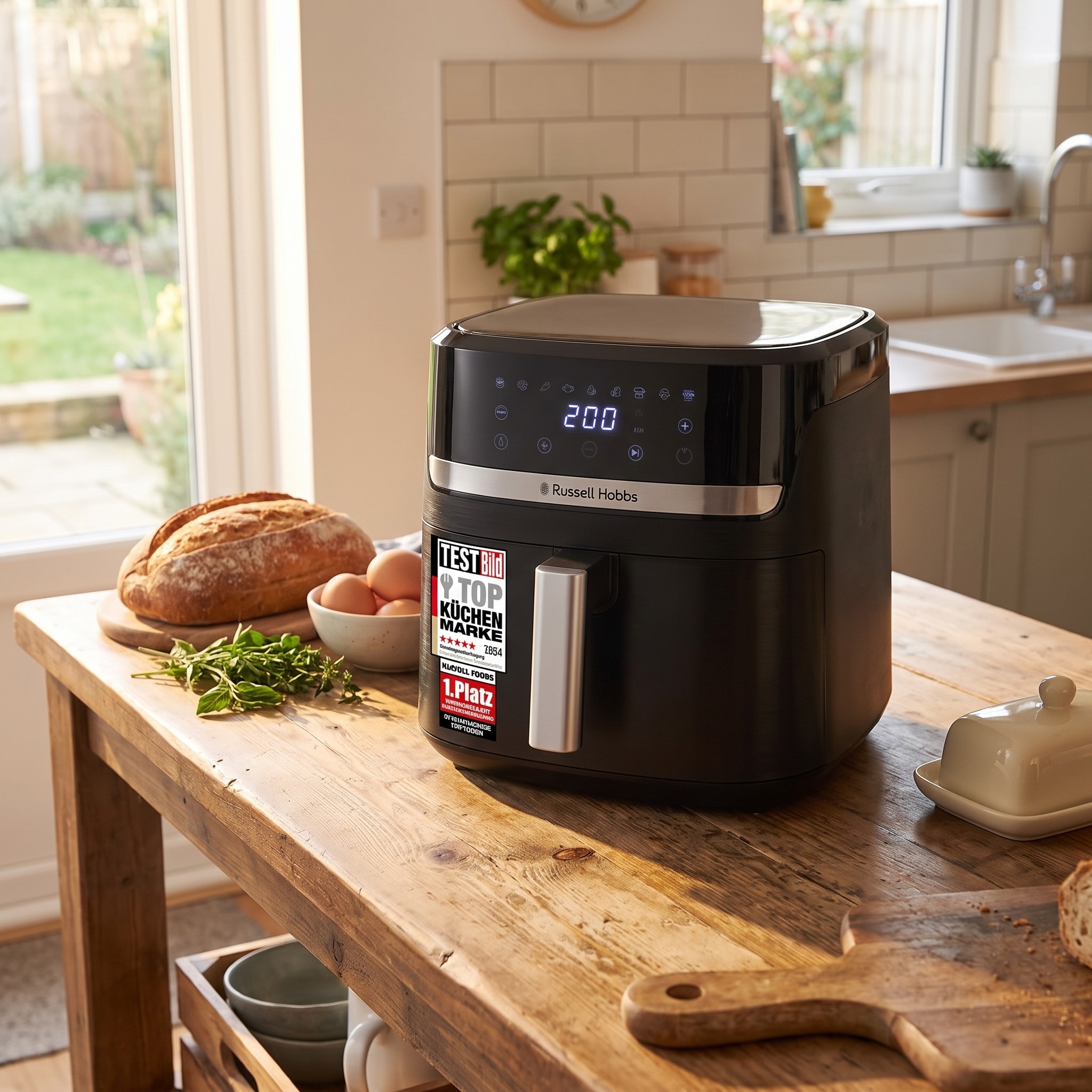 Russell Hobbs SatisFry 27632-56 – horkovzdušná fritéza XXL 8,3 l, 1800 W, 9 programů, černá