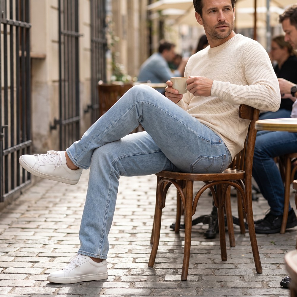 Levi's 501 Original Fit 00501-3108 – pánské džíny Basil Sand, rovný střih