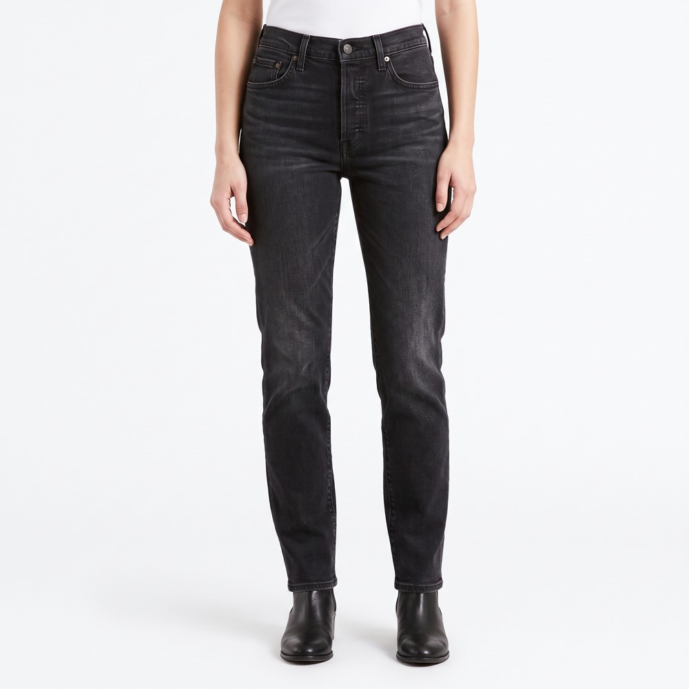Levi's 724 High Rise Straight 18883-0199 – dámské džíny Black Worn In, velikost W28/L32