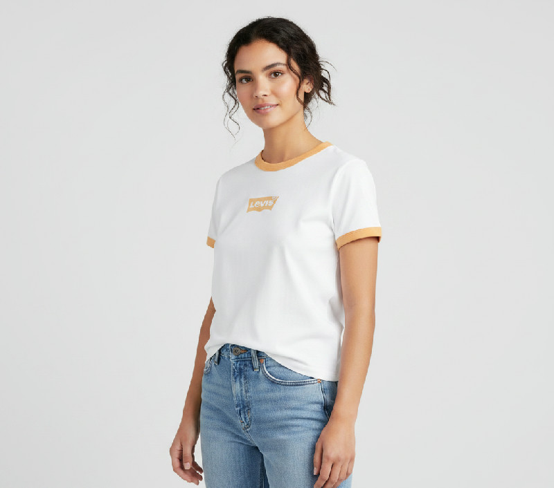 Levi's dámské přiléhavé tričko Graphic Ringer Mini Tee, vel. XS