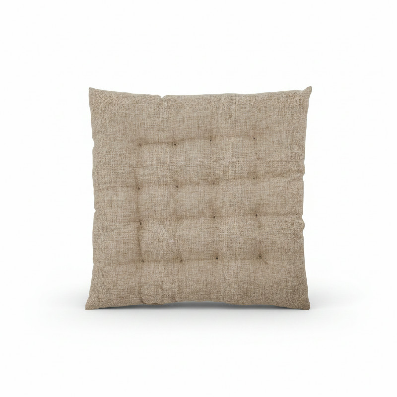 House Doctor Fine – polstr na židli 50 × 50 cm s výplní, prošívaný polypropylen, béžový (Sand)