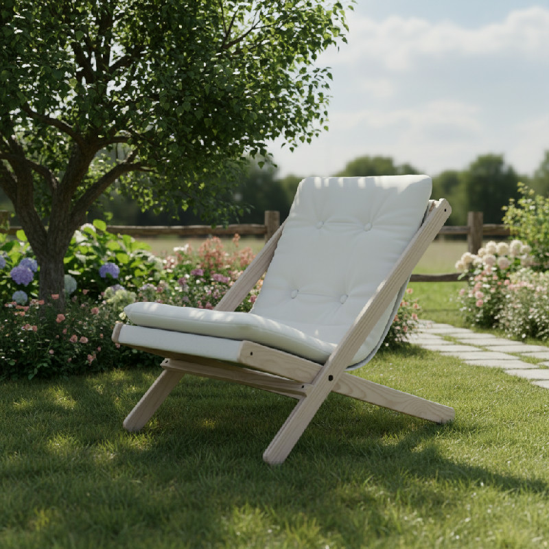 Skládací křeslo Karup Design Boogie Raw/Natural