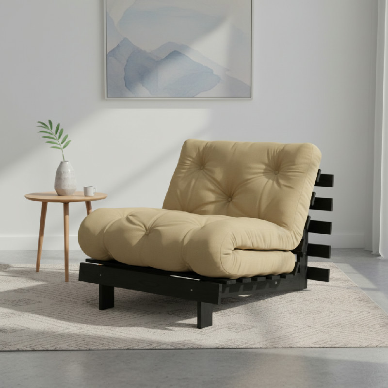 Variabilní křeslo Karup Design Roots Black/Wheat Beige