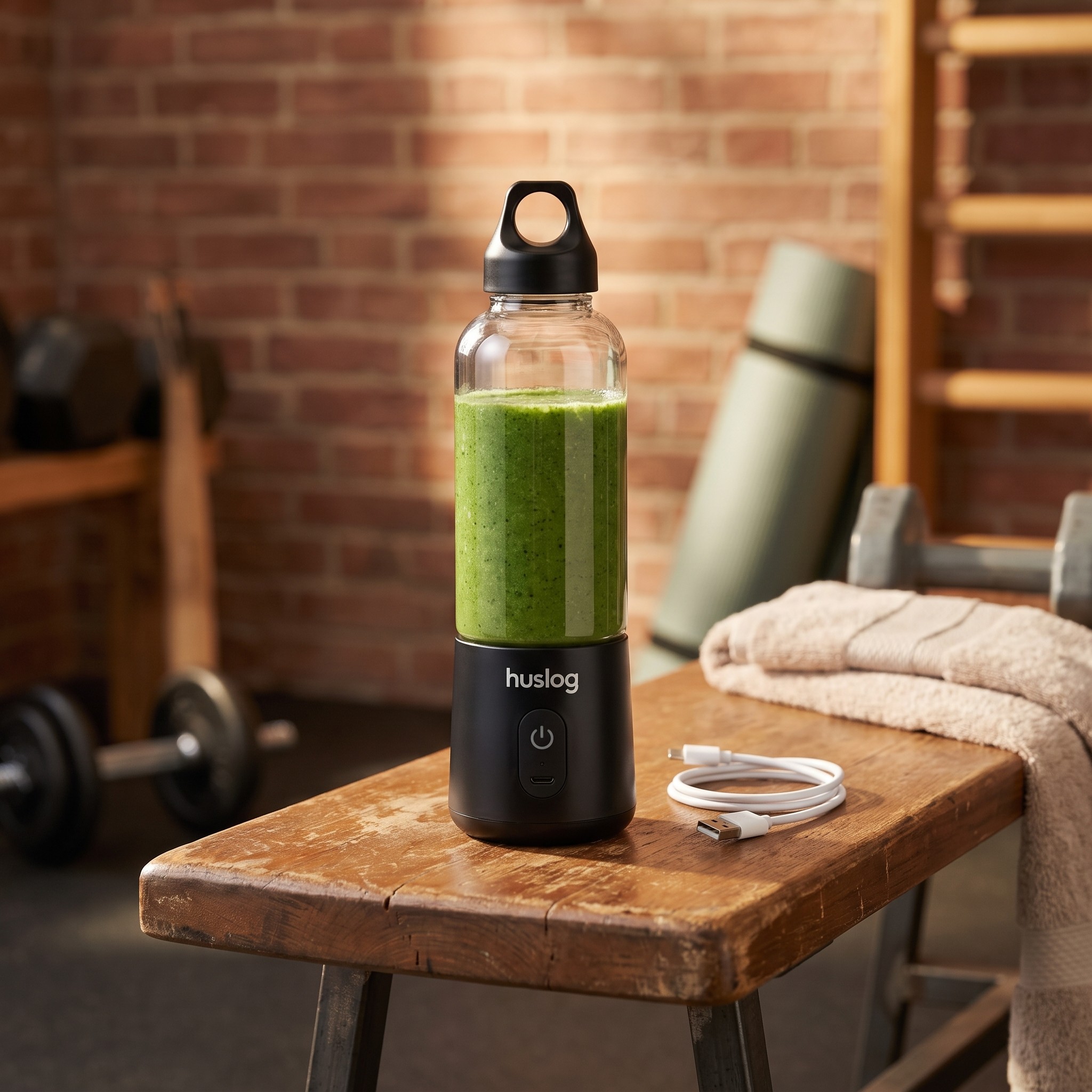 Huslog To Go HUS1026 – přenosný bezdrátový mixér 315 W, 580 ml, černý – použité