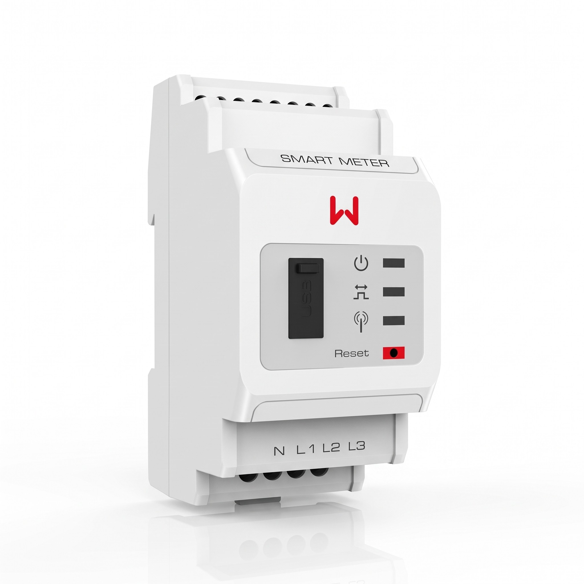 GoodWe – Smart Meter GM3000, třífázový, 3 proudové transformátory 120 A, RS485, lišta DIN