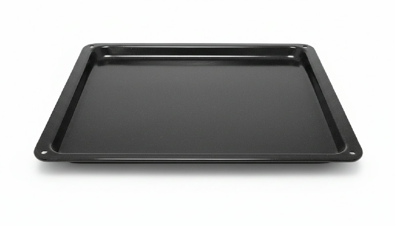 Romo 9055968 – mělký plech do trouby 430 × 375 × 20 mm, černý, pro sporáky Romo a Amica