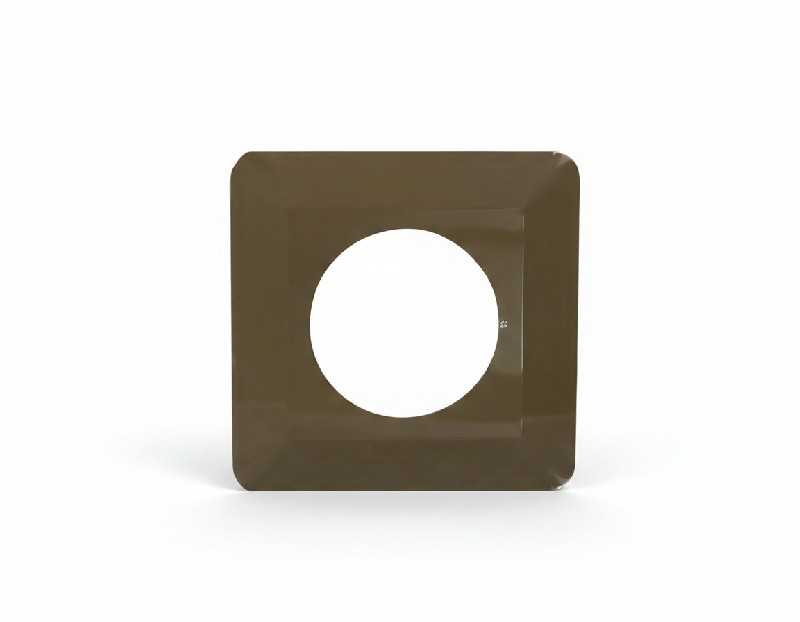 Plastrol OPW – ochranný kryt (rámeček) pod vypínač, 130 × 130 mm, hnědý