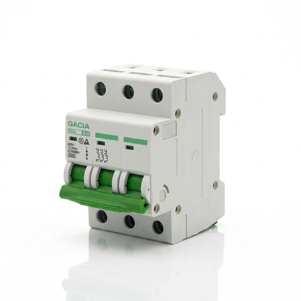 Gacia SB6L-B 3P 16A – jistič 3pólový B16, 6 kA