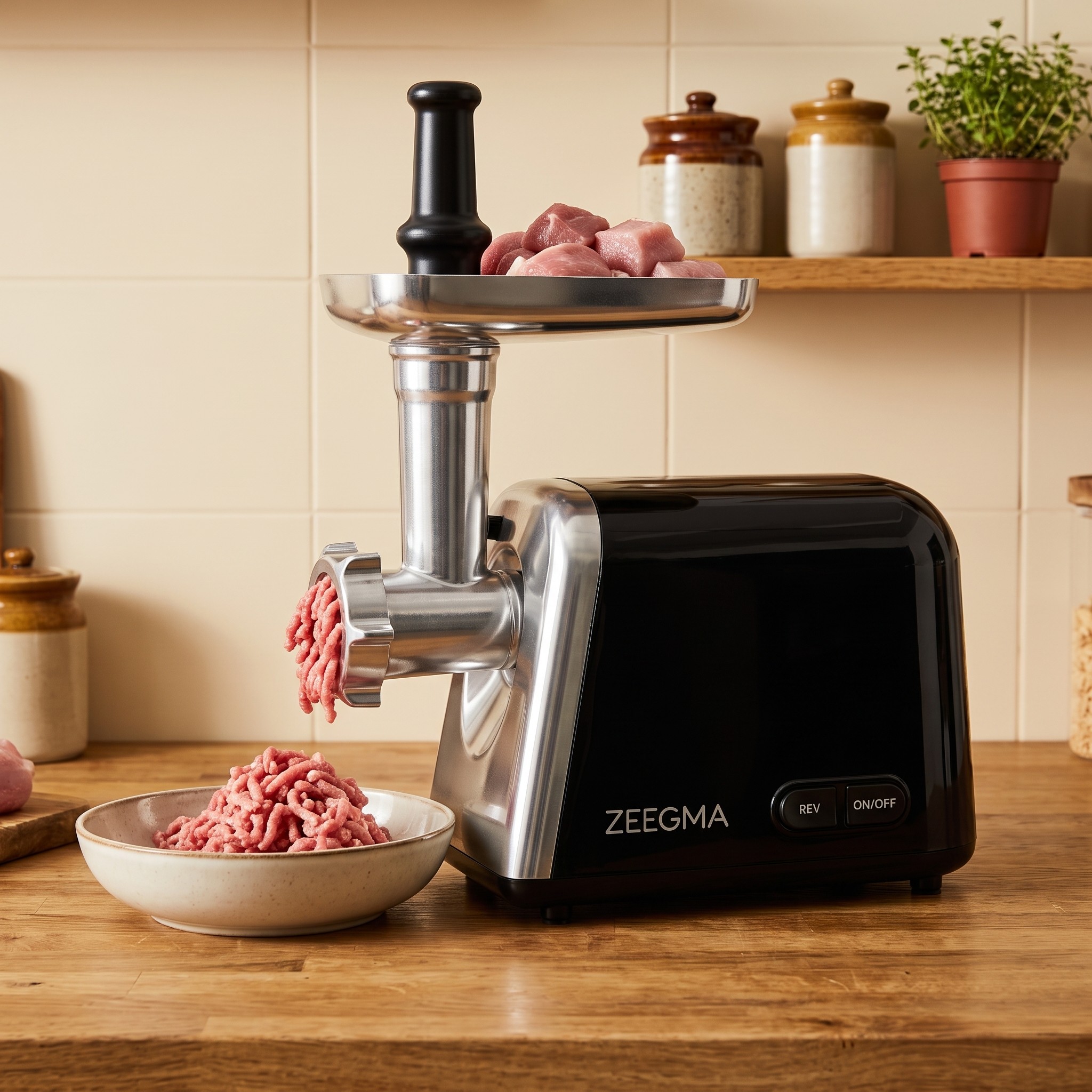 Zeegma Molen Chef – elektrický mlýnek na maso 1900 W s příslušenstvím