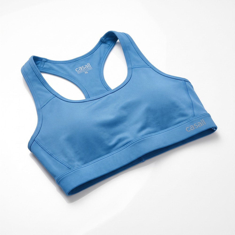Casall Medium Impact Sports Bra – sportovní podprsenka, Clarity Blue, velikost XS