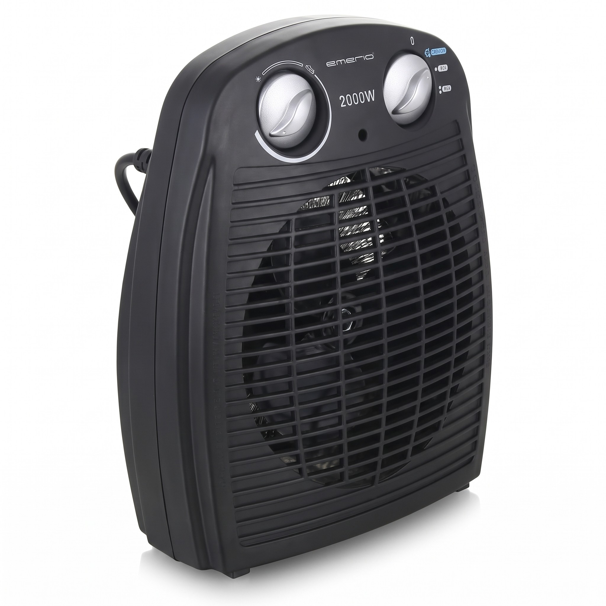 Emerio FH-106737.2 – přenosný teplovzdušný ventilátor 2000 W s termostatem, antracit – rozbalené