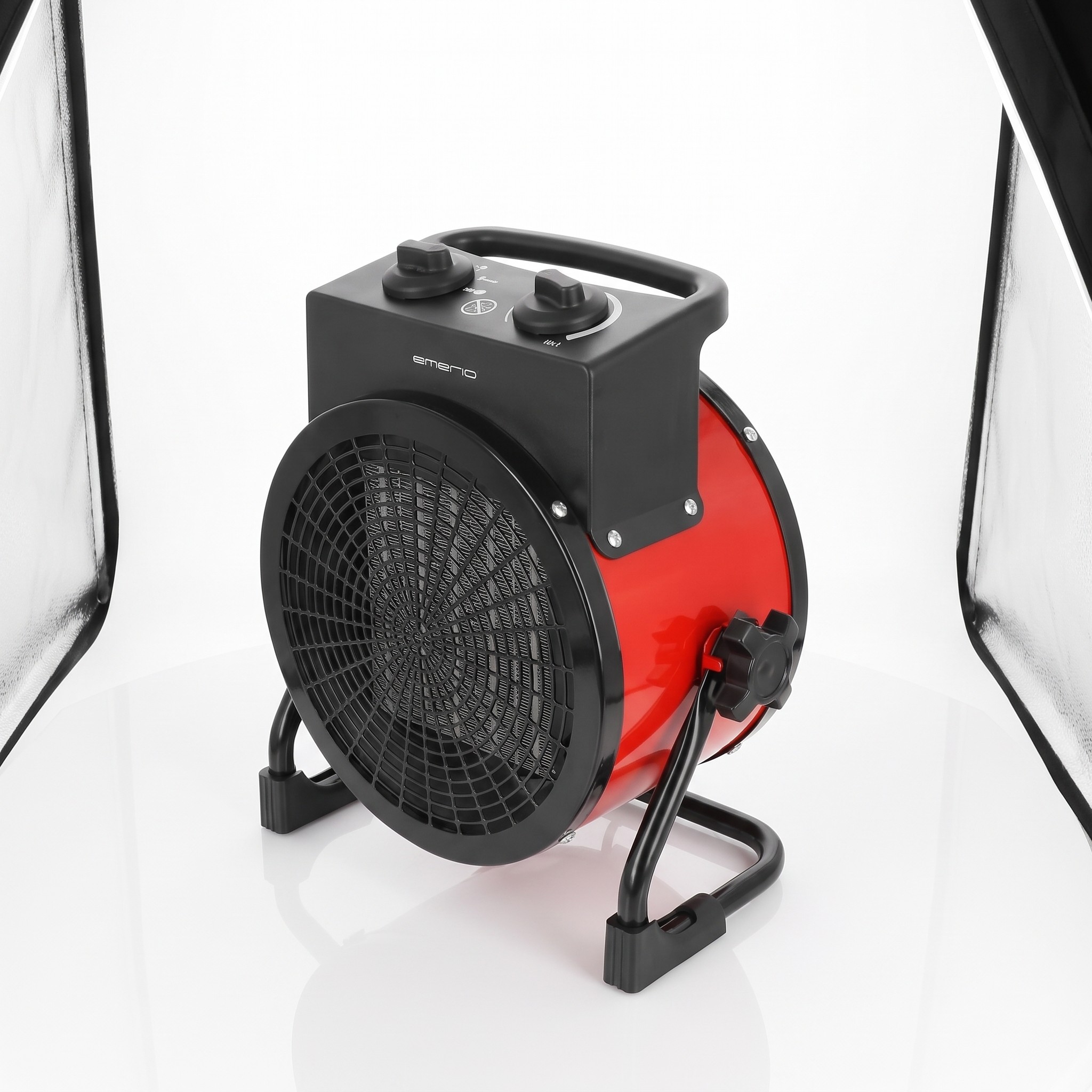 Emerio FH-128620 – keramický topný ventilátor 3000 W, kovové tělo, termostat