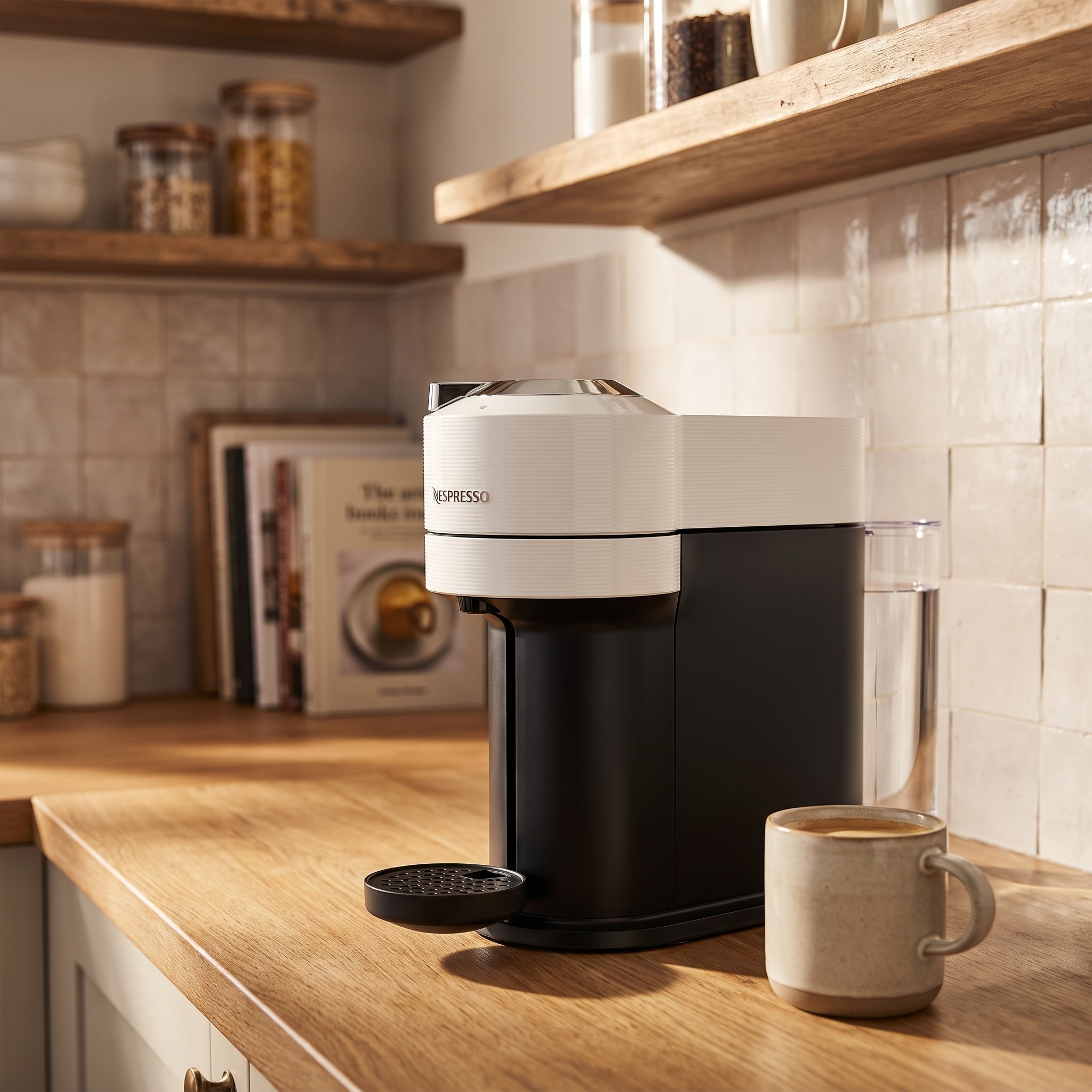 Nespresso De'Longhi Vertuo Next ENV120.W – kapslový kávovar, bílý, 6 velikostí nápoje – použité
