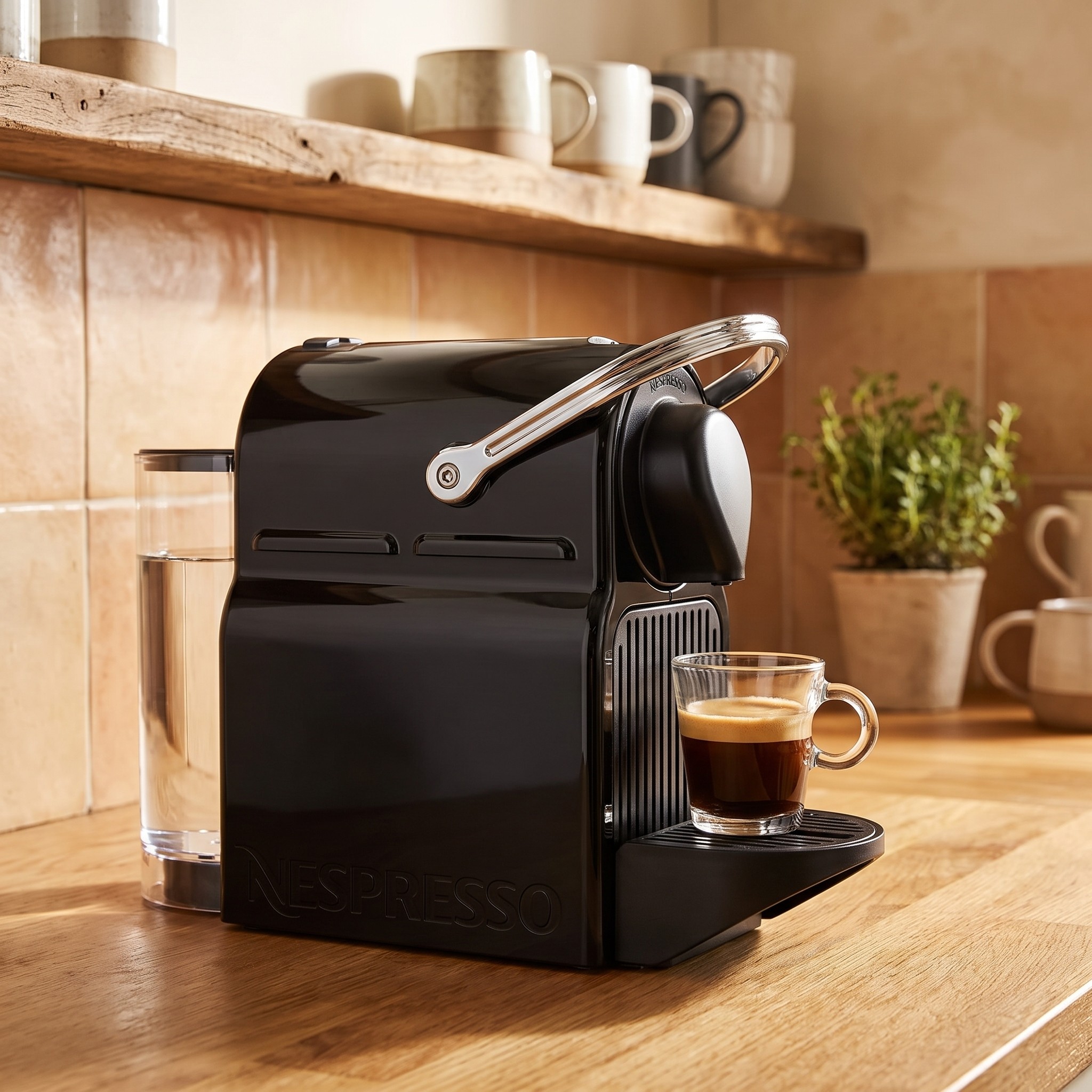 De'Longhi Nespresso Inissia EN 80.B – kapslový kávovar 19 bar, černý – použité