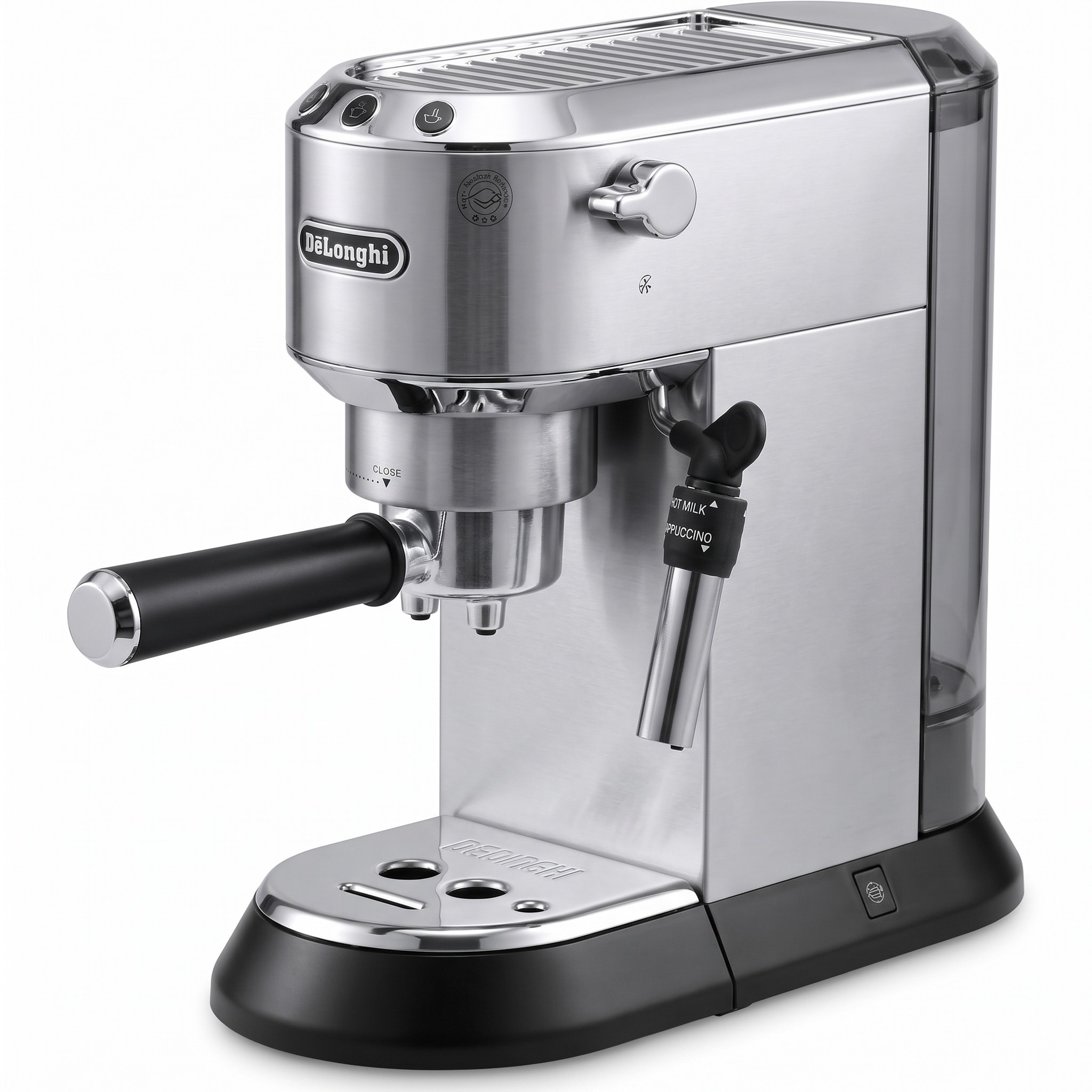 De'Longhi Dedica Style EC 685.M – pákový kávovar 15 bar, šířka 15 cm, stříbrný