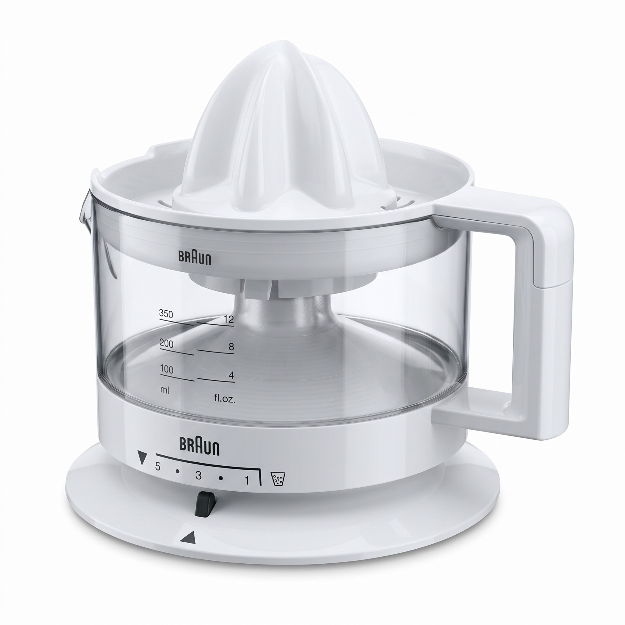 Braun Tribute Collection CJ 3000 – elektrický lis na citrusy 20 W, 0,35 l, bílý – použité