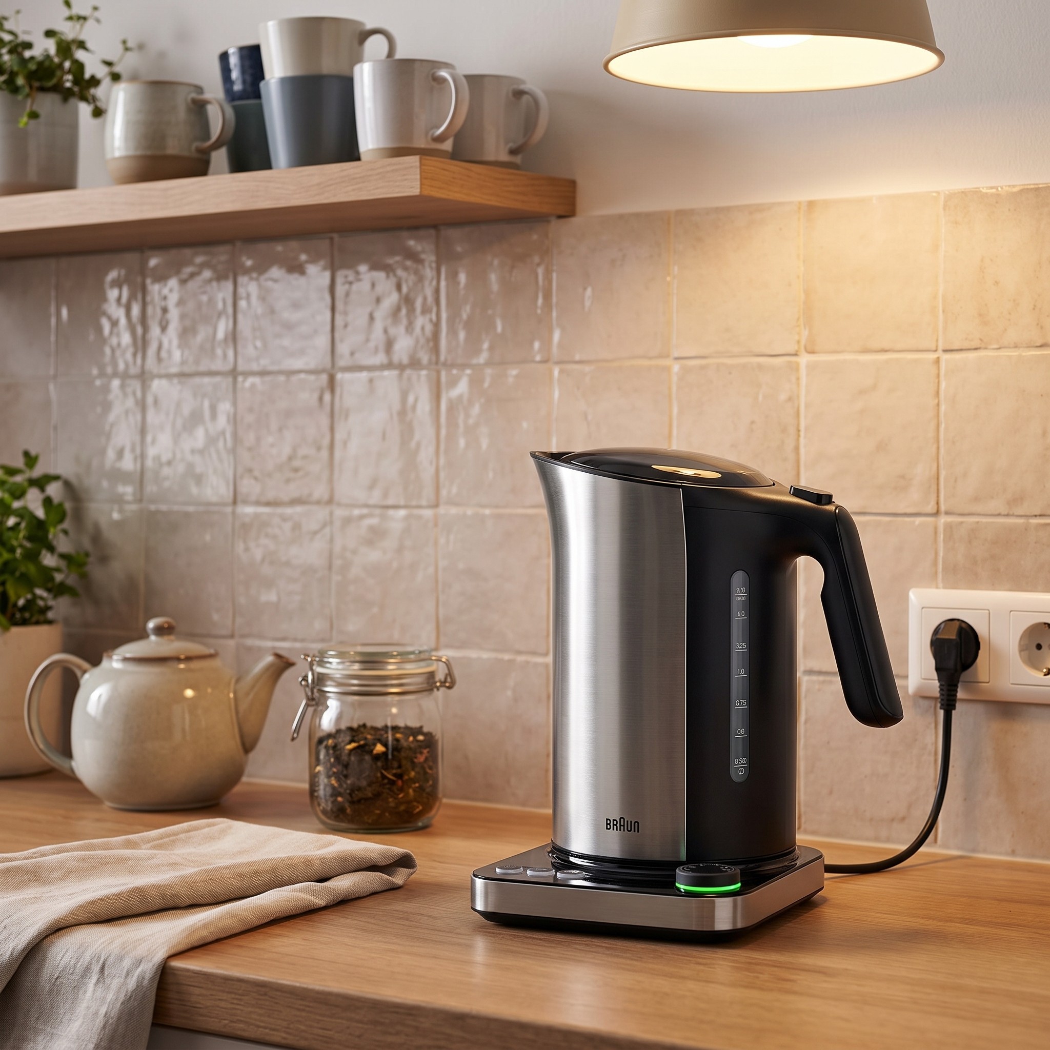 Braun IDCollection WK 5115 BK – rychlovarná konvice 1,7 l, 5 teplot, 3000 W, černá
