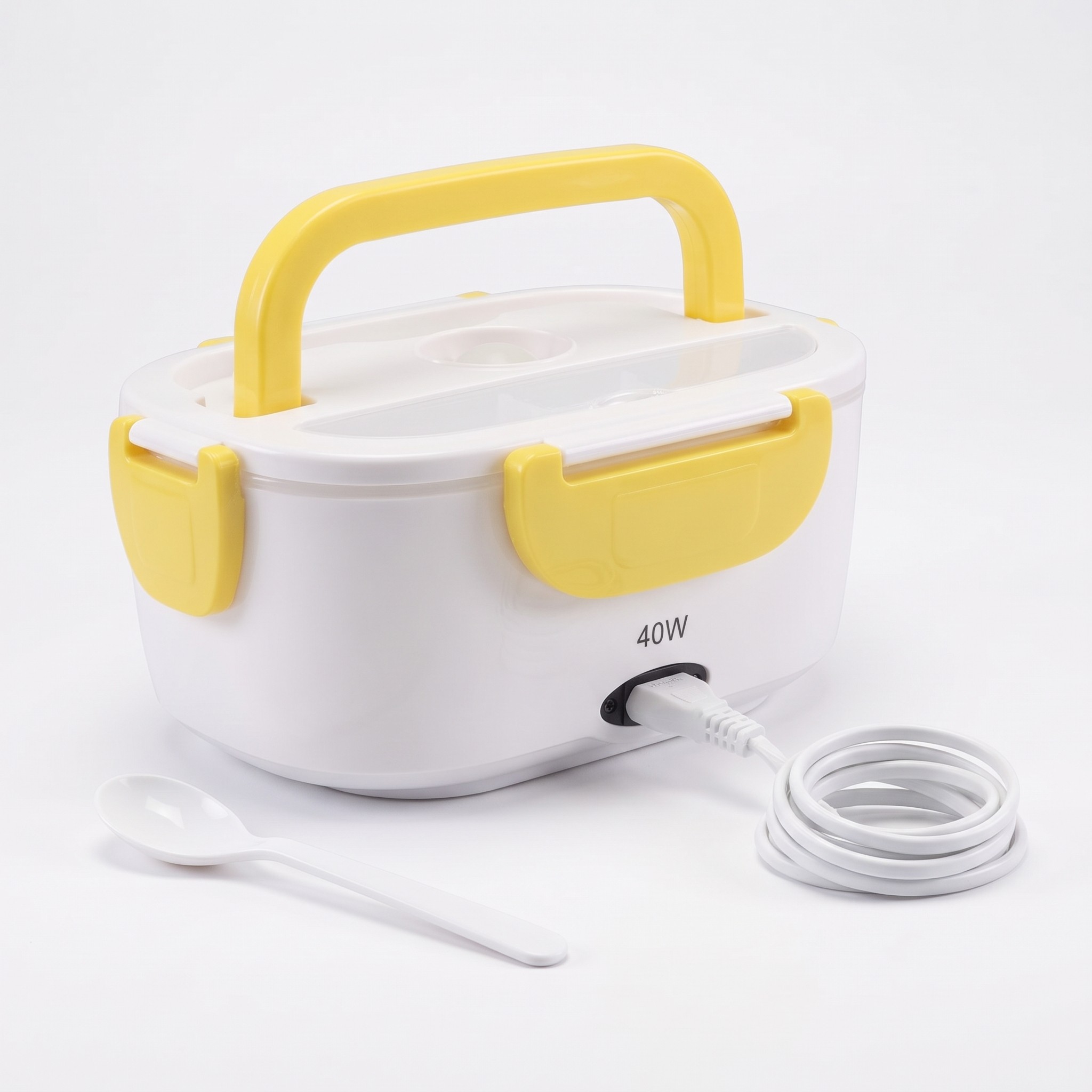 Beper Lunch Box – elektrický ohřívač jídla se 2 nádobami 1000 + 450 ml, 40 W, žlutý