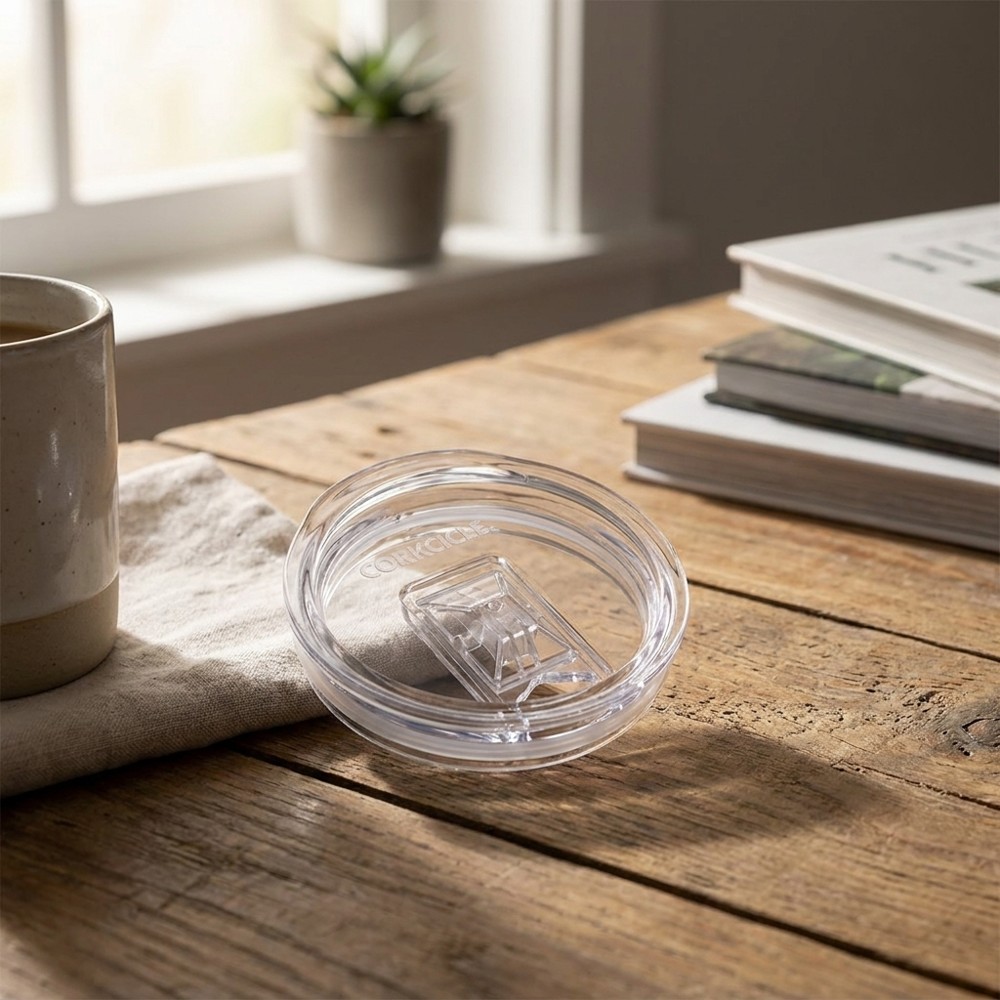 Corkcicle Stemless 12 oz – náhradní víčko pro sklenici Stemless Wine Cup, průhledný plast