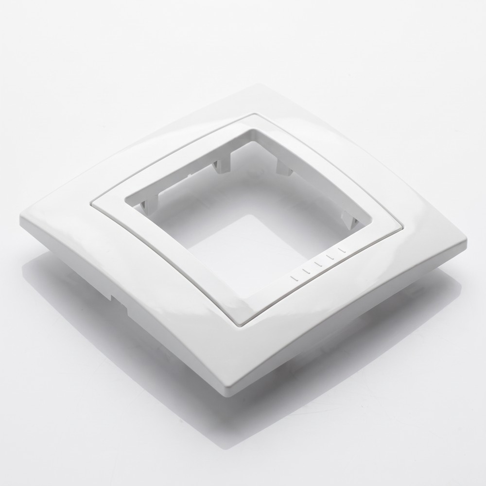 Schneider Electric Unica Basic MGU2.002.18 – rámeček jednonásobný, Polar (bílá)