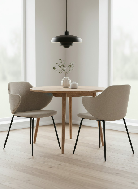 La Forma - Sada 2 židlí Suanne Light Grey 79x54x55