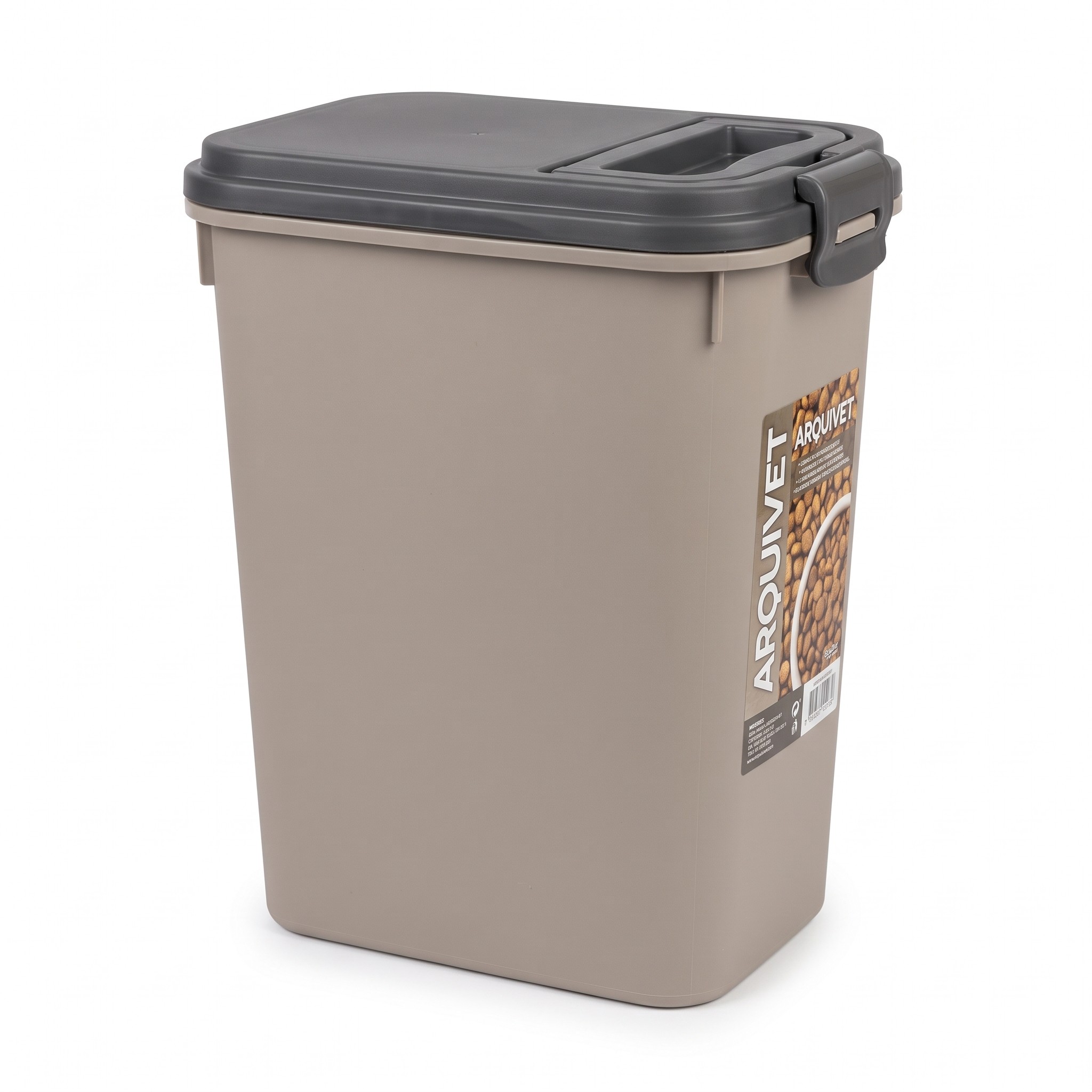 Arquivet 2472 – vzduchotěsná nádoba na granule pro psy a kočky 14 l (5 kg) s lopatkou