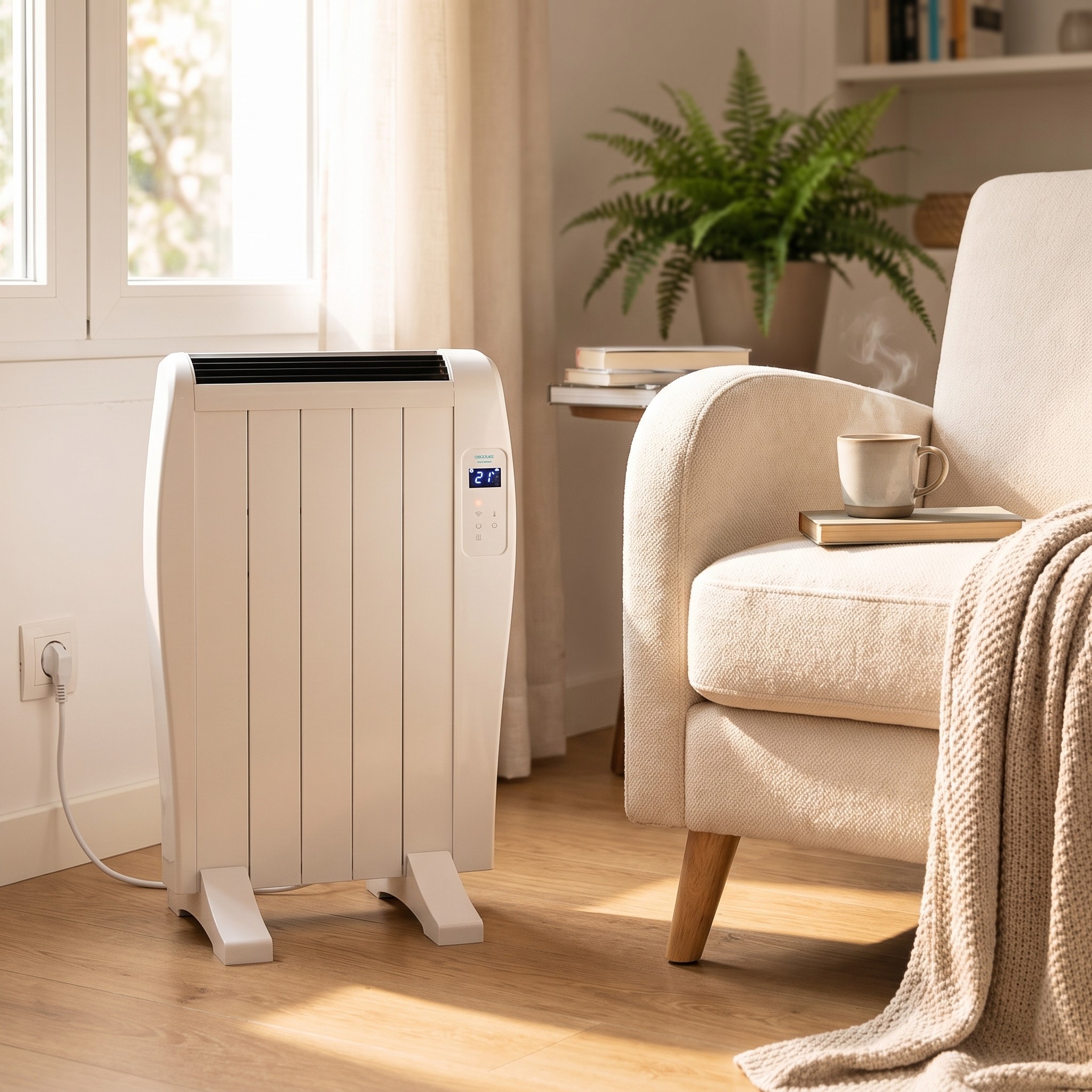Cecotec ReadyWarm 800 Thermal Connected – plochý topný panel 600 W s Wi-Fi
