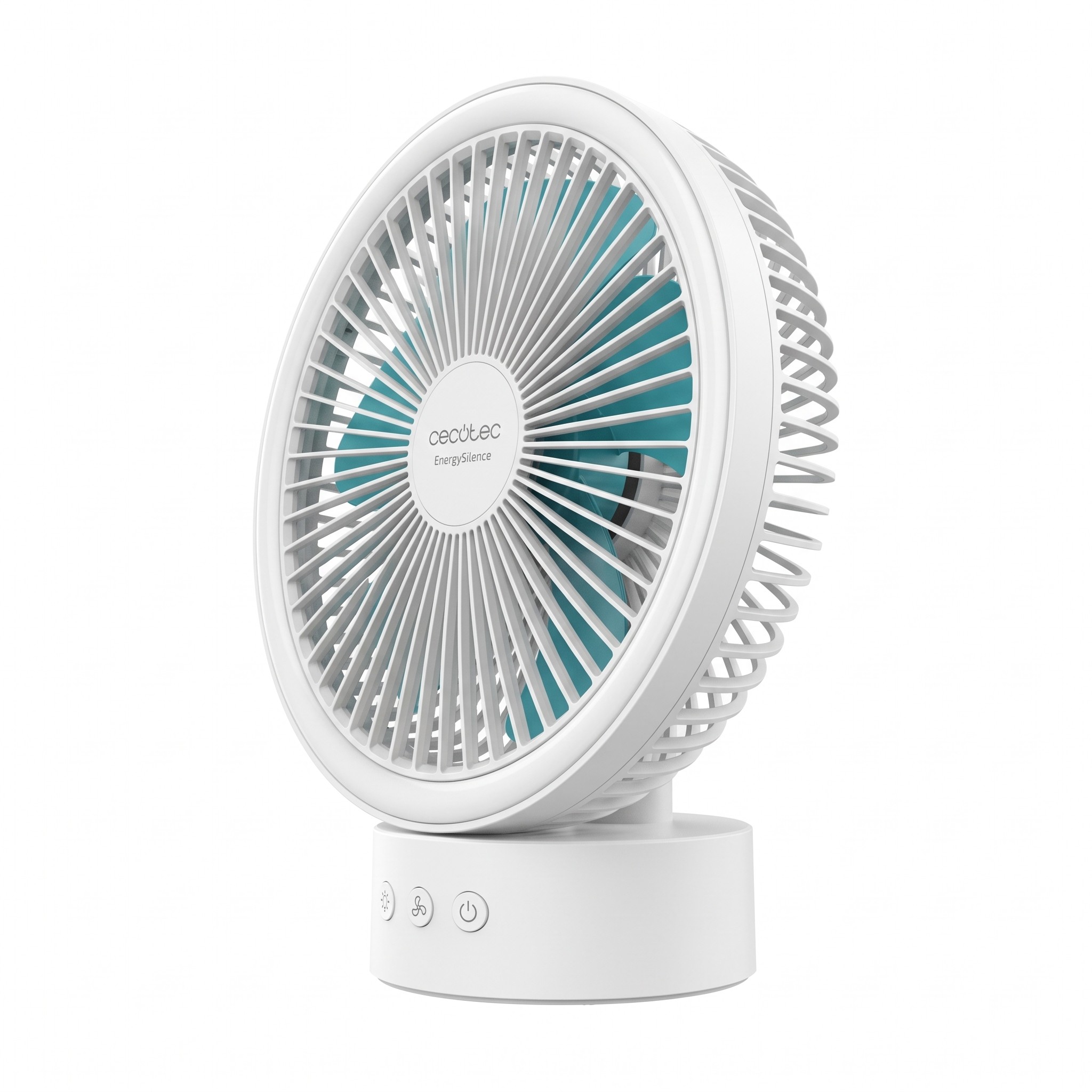 Cecotec EnergySilence 8000 Portable Light Desk – aku stolní ventilátor 8", LED světlo – rozbalené