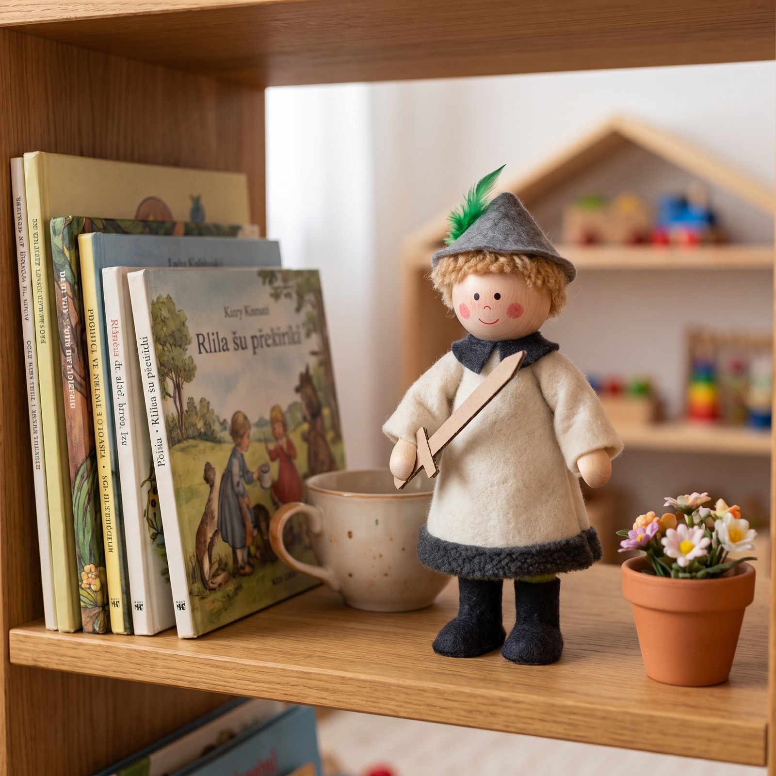 Kreativní sada Princ 28 cm – pohádková figurka s mečem, balíček materiálu
