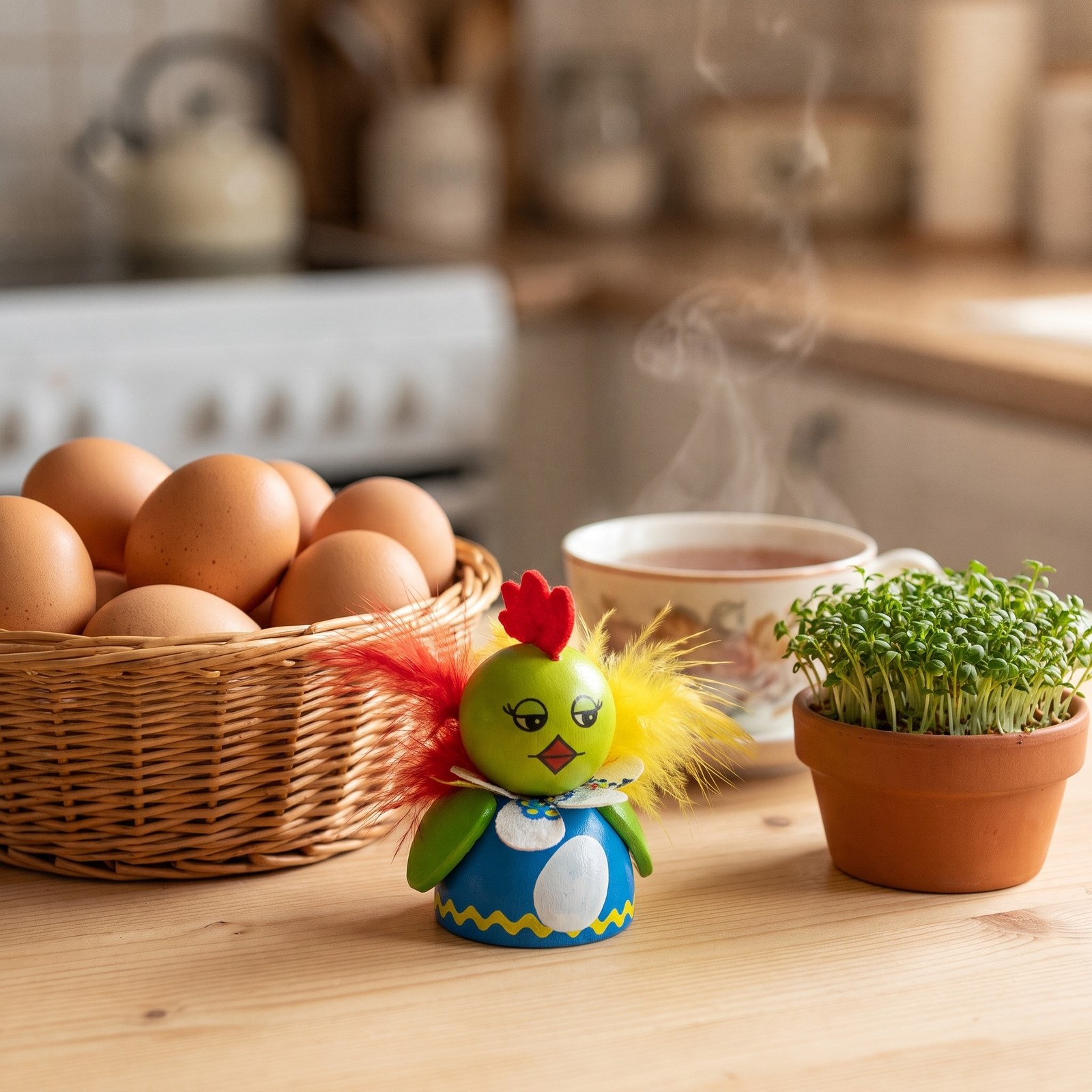 Figurka kohout bábovka malá 10 cm – jarní a velikonoční dekorace, 1 ks