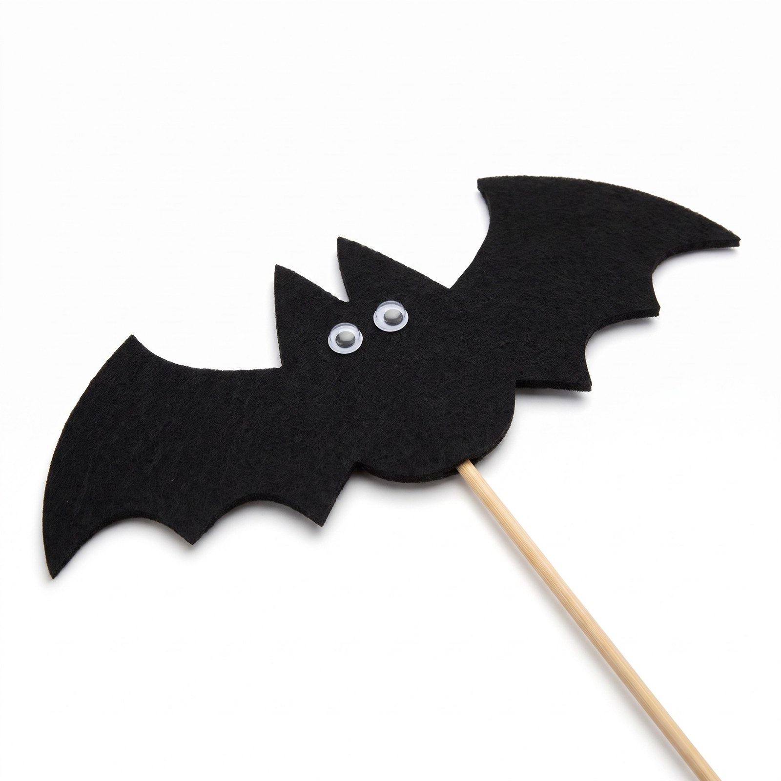 Zápich velký netopýr z plsti 22,5 cm – halloweenská dekorace, 1 ks