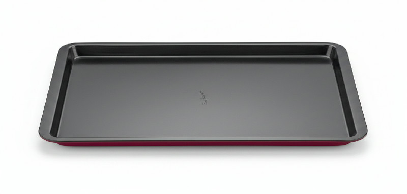 Lamart LT3076 Base – plech na pečení 42 × 29 × 1,8 cm, uhlíková ocel, nepřilnavý, červený