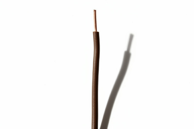 Vodič CY H07V-U, 1,5 mm2, hnědý