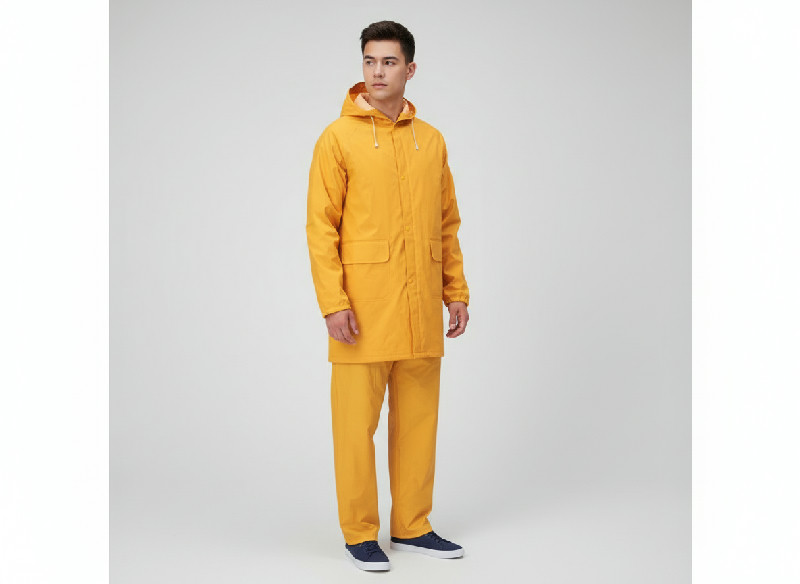 Oblek ochranný s kapucí HYDRA, PVC, žlutý žlutý - XL