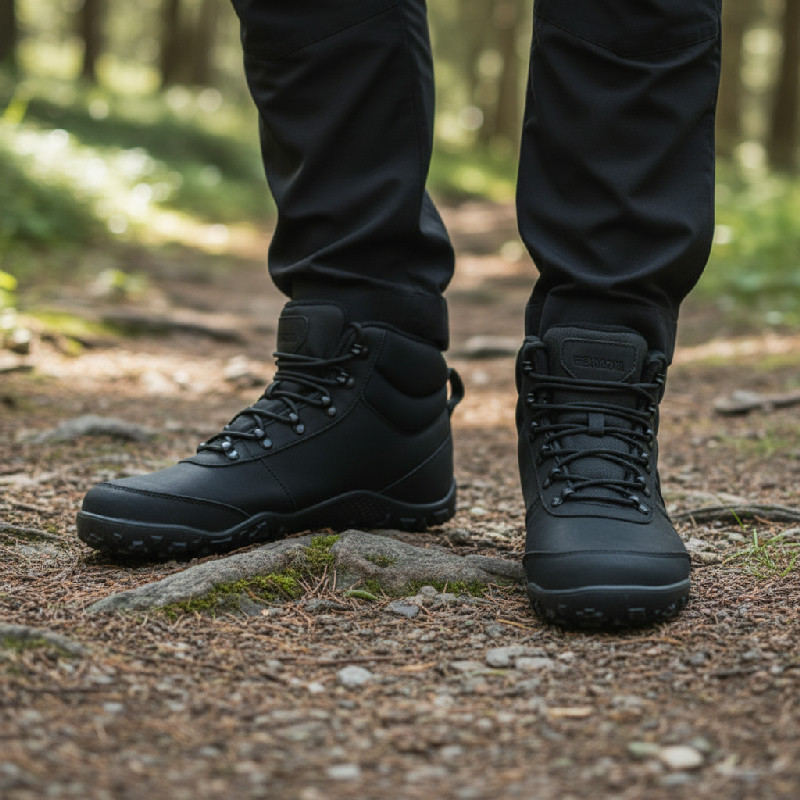 Obuv Bennon Barefoot Black Winter High - vel. 42