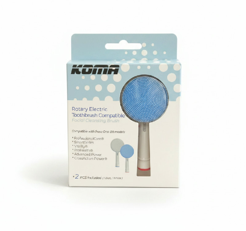 KOMA Čistící pleťové kartáčky KOMA vhodné k elektrickým zubním kartáčkům Braun Oral-B, 2ks