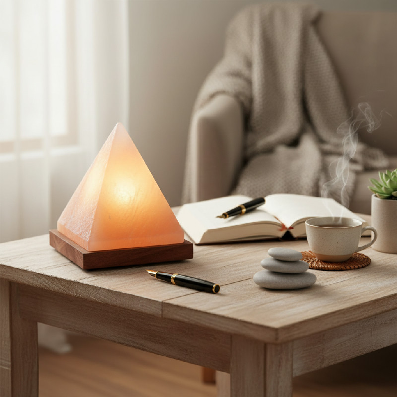 Solná lampa elektrická Pyramida