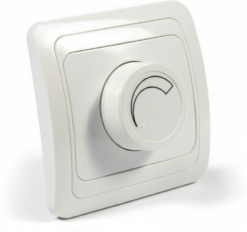 Stmívač osvětlení T333A – otočný s vypínačem, 230 V / max. 650 W, do krabice ø 60 mm
