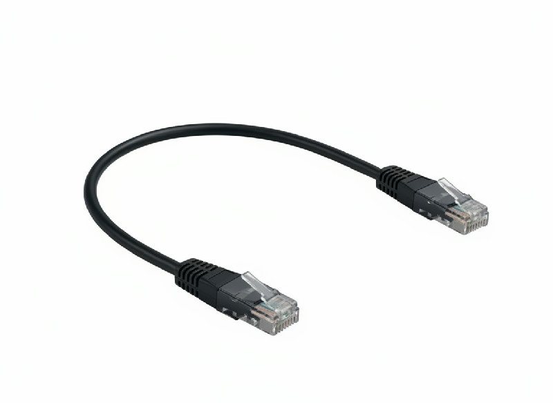 DATACOM patch cord UTP cat5e 0,25M černý