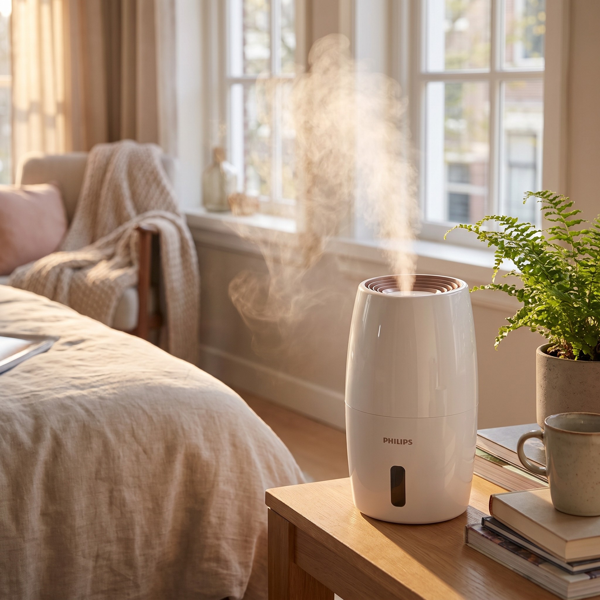 Philips HU2716/10 řada 2000 – zvlhčovač vzduchu NanoCloud, nádržka 2 l, do 32 m² – použité