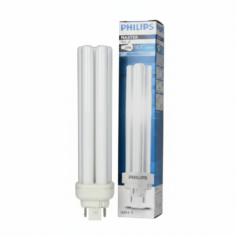 Philips MASTER PL-C 26W/830/2P – kompaktní zářivka G24d-3, 26 W, 3000 K teplá bílá