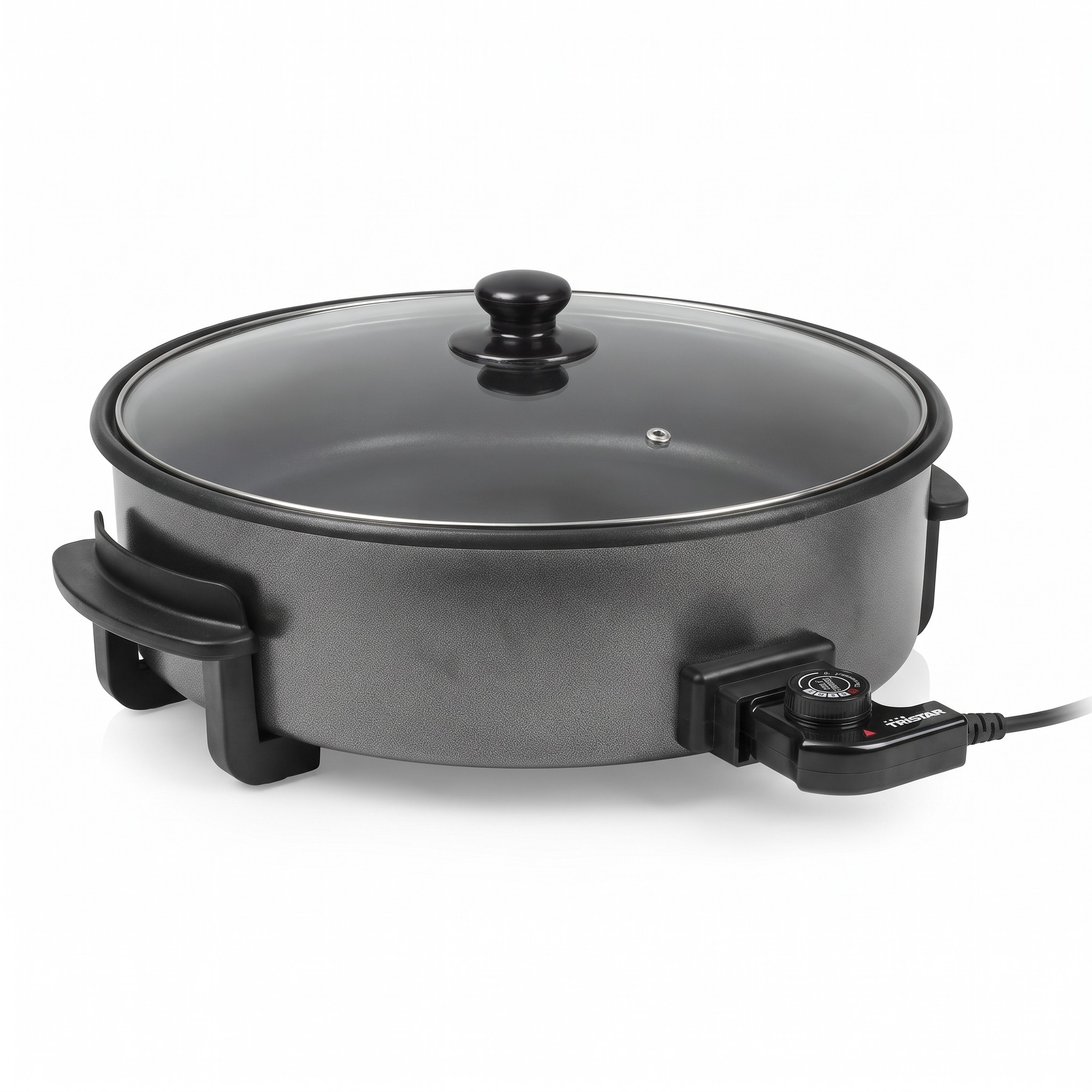 Tristar PZ-9145 – elektrická pánev 40 cm s poklicí, termostat do 250 °C, 1500 W – s kosmetickou vadou