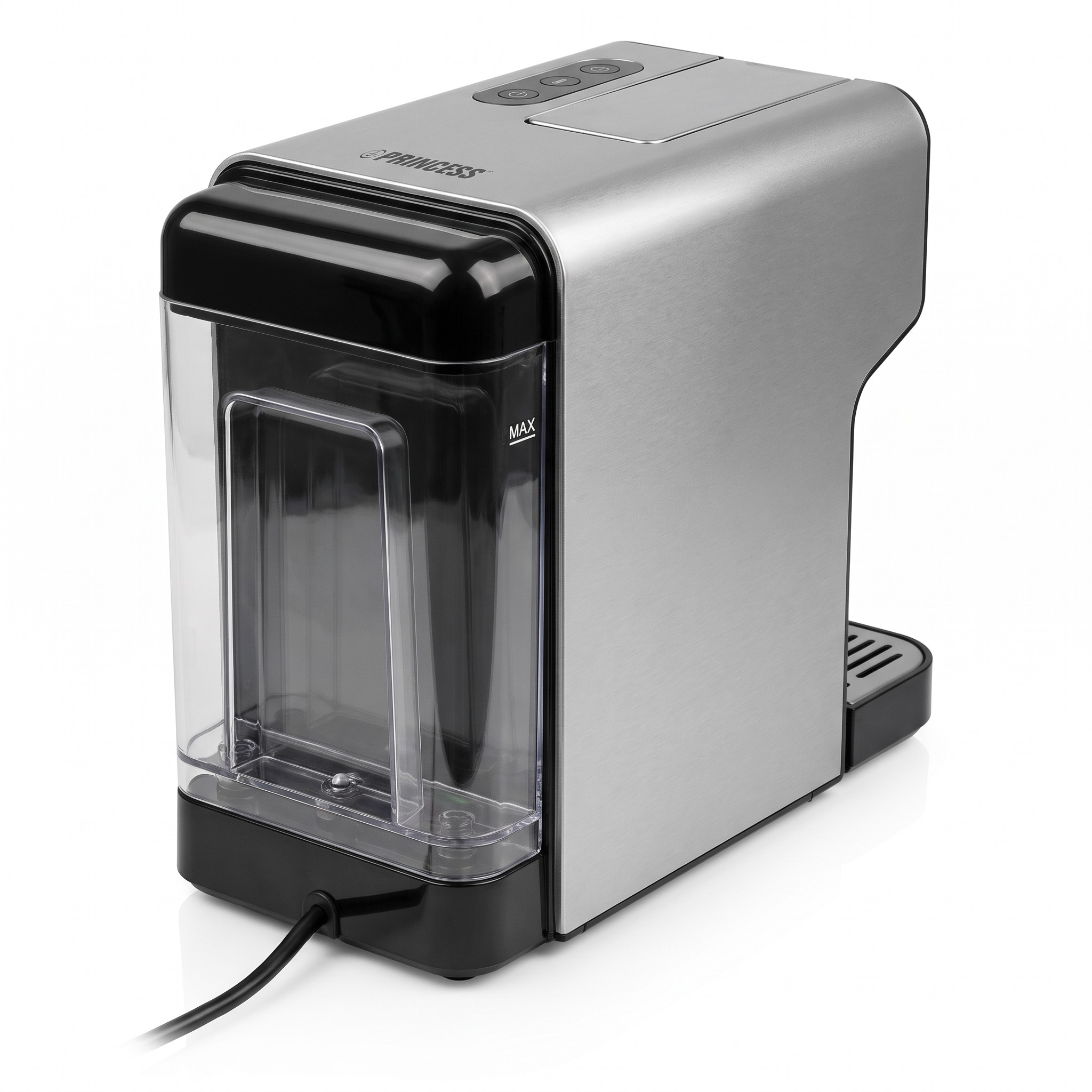 Princess 249450 – kávovar na kapsle 4 v 1 (Nespresso, Dolce Gusto, pody, mletá), 19 bar