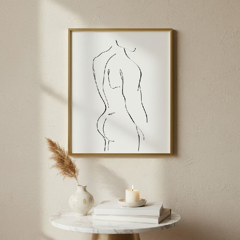 WOOOD Plakát Male, 65x45cm, bez rámu