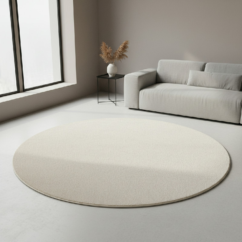 Koberec BePureHome Ravel Ø 200 cm – krémový