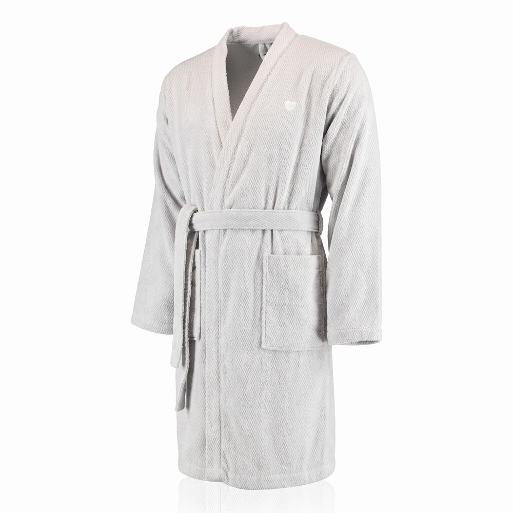 Marc O'Polo Home Tali – unisex froté kimono župan, světle šedý, velikost S
