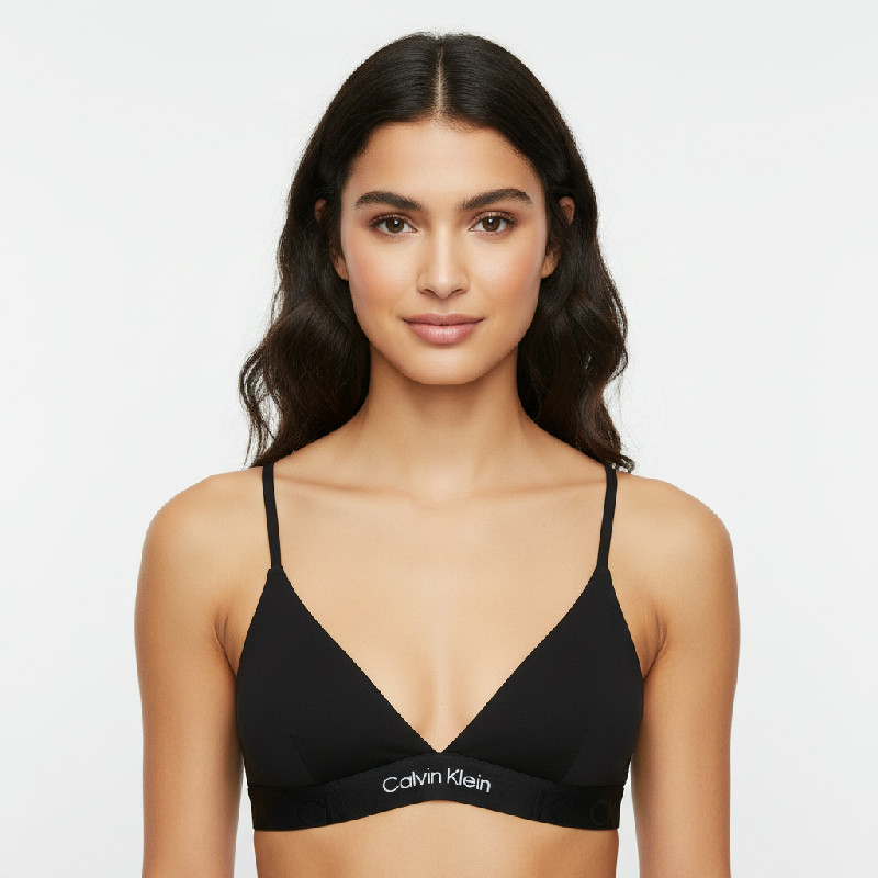 Calvin Klein QF6990E – dámská podprsenka triangle s lehkou výztuží, černá, vel. XS