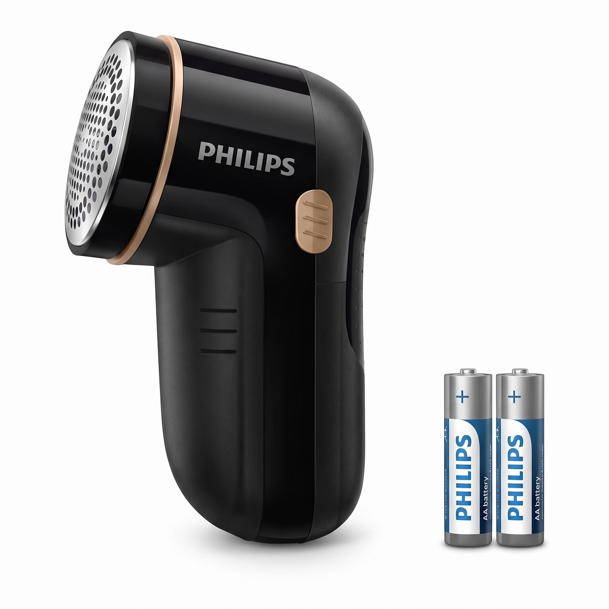 Philips GC026/80 – odžmolkovač na oblečení s velkou hlavou, na baterie 2× AA